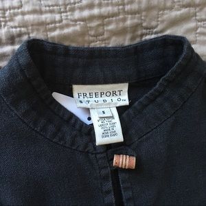 Freeport Studio Black 100% Linen Maxi Dress